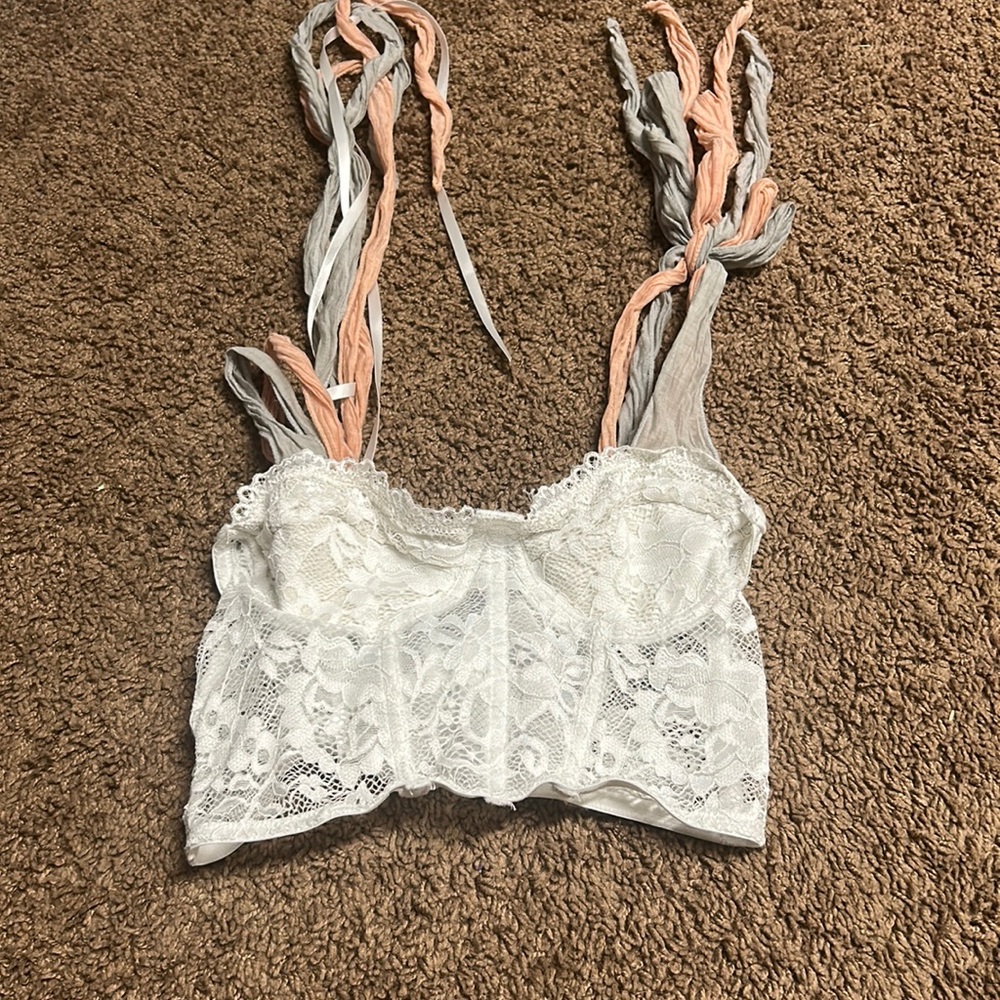 SHEIN white corset top